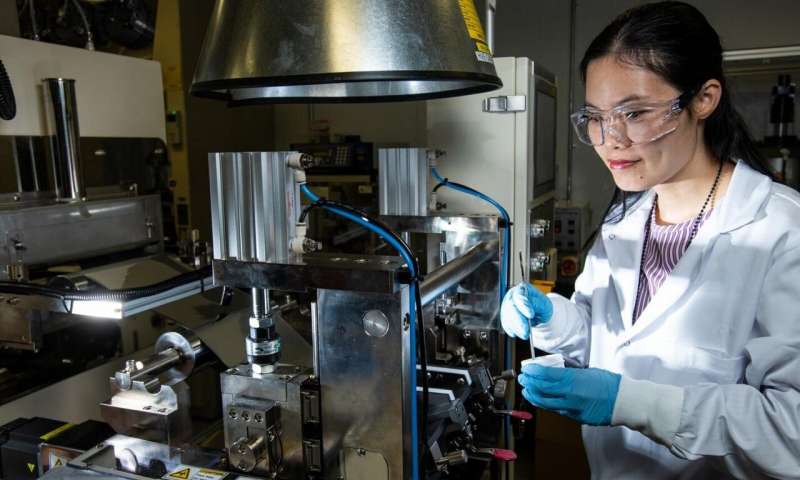 PNNL battery researchers and computer experts have created a battery design app. Credit: Andrea Starr | PNNL Building a better battery—faster