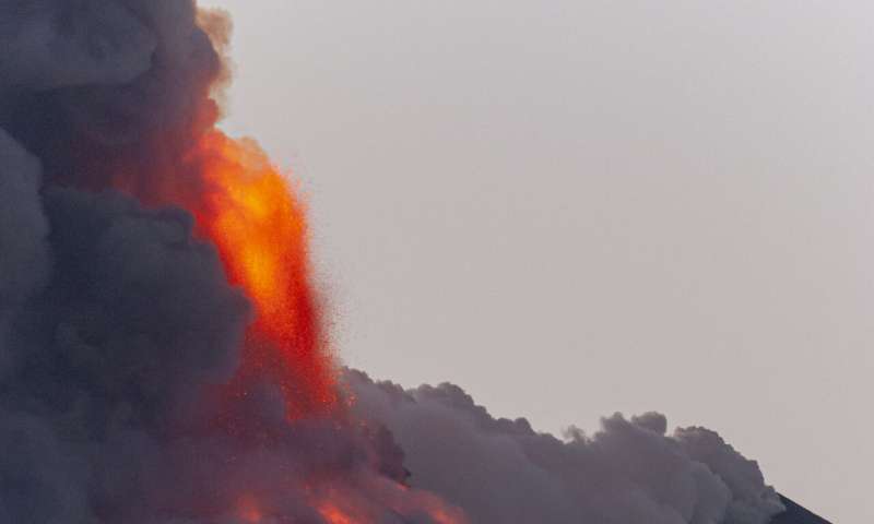 Sicilian village cleans up ash, stones from Mt Etna eruption