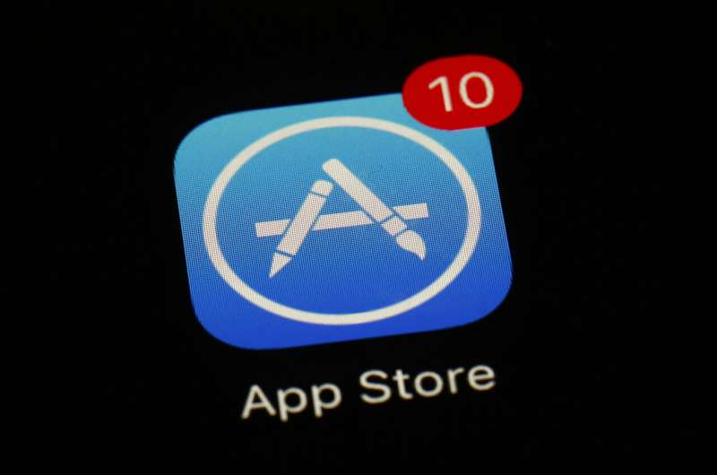 This March 19, 2018 file photo shows Apple's App Store app. Epic Games said Wednesday Feb. 17, 2021, it filed an antitrust complaint against Apple with European Union regulators, opening up a new front in its war with the tech giant over app store payments. (AP Photo/Patrick Semansky, File) Epic Games files EU antitrust complaint against Apple