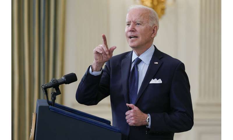 Biden aims to vaccinate 70% of American adults by July 4