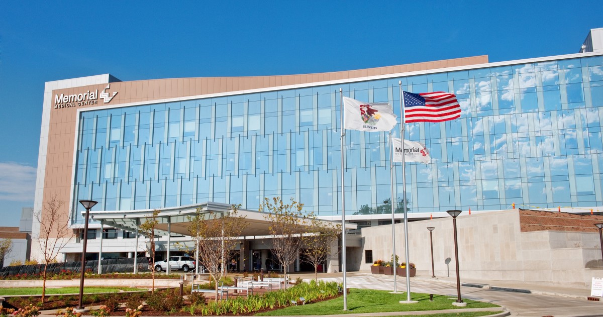 Memorial Medical Center building in Springfield Illinois