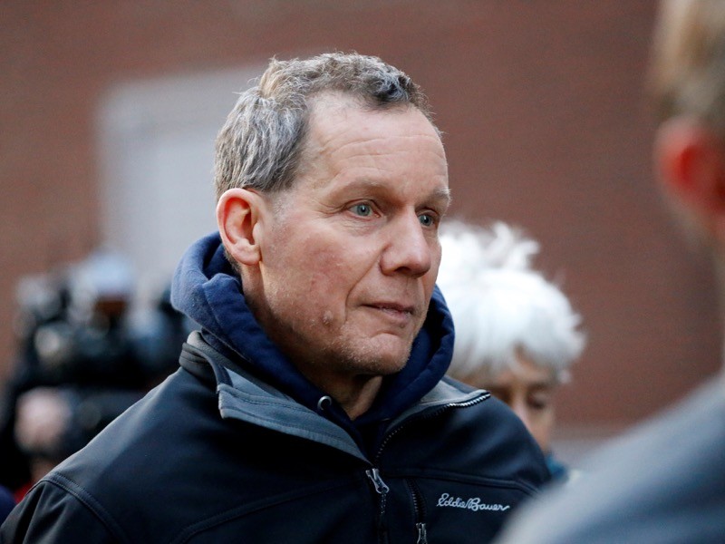 Charles Lieber leaves federal court, Boston.