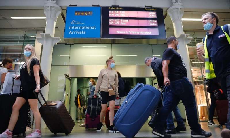 Eurostar trains to London's St Pancras station from Paris were packed on Friday