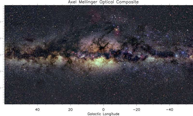 Optical Milky Way image. Credit: Axel Mellinger Scientific 'red flag' reveals new clues about our galaxy, Embry-Riddle researcher says