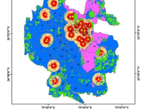 Mapping COVID risk in urban areas: a way to keep the economy open