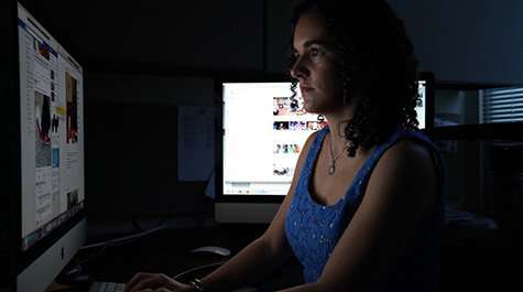 Jaime Settle, the David and Carolyn Wakefield Term Associate Professor of Government at William & Mary, is an expert in interpersonal interactions in terms of how people communicate about politics. Credit: Stephen Salpukas, 2018 The science of political polarization and social media