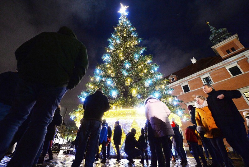 A Christmas tree in Poland