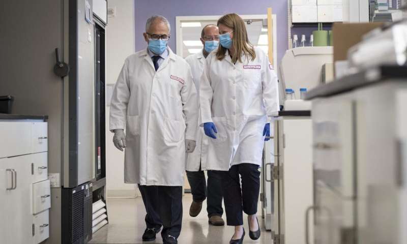 Dr. Kamel Khalili and Dr. Tricia Burdo at the Lewis Katz School of Medicine at Temple University Credit: Temple University HIV-like virus edited out of primate genome