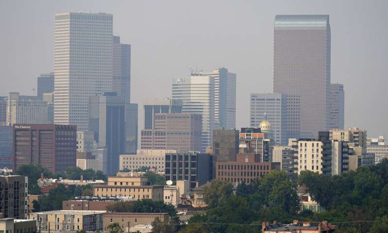 Massive smoke clouds, thick air darken Western US skies