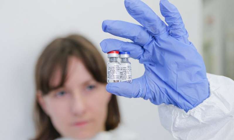 President Vladimir Putin said the vaccine was safe and that one of his own daughters had received the inoculation, dubbed "Sputnik" after the pioneering 1950s Soviet satellite President Vladimir Putin said the vaccine was safe and that one of his own daughters had received the inoculation, dubbed "