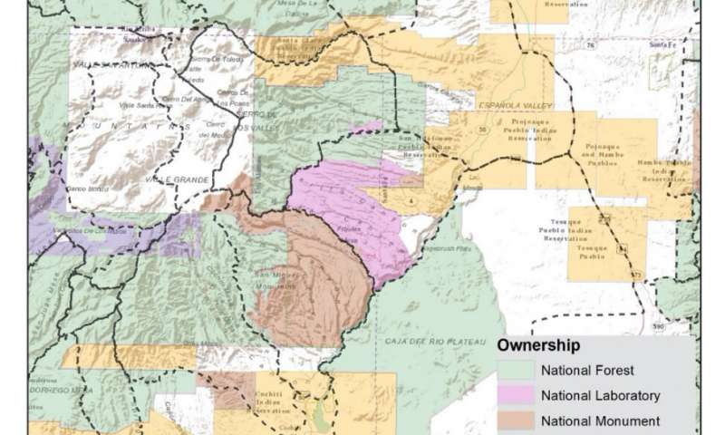 POD boundaries in the Four Corners area. Graphic courtesy of Benjamin Gannon New fire containment research addresses risk and safety