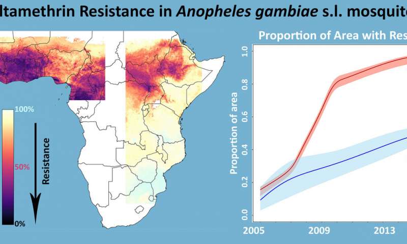 Tracking the spread of mosquito insecticide resistance across Africa