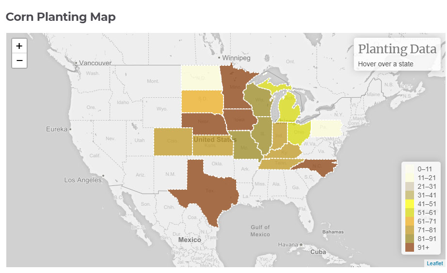 corn planting map